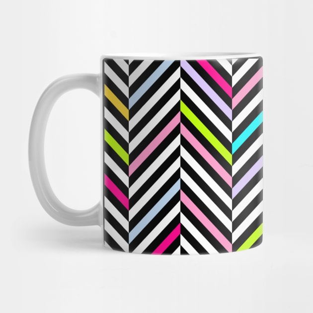 Neon Herringbone by MaplewoodMerch